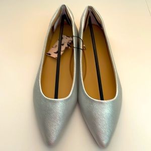 Mysoft Pointed Toe Ballet Flat with Comfort Heel Protection Size 9.5